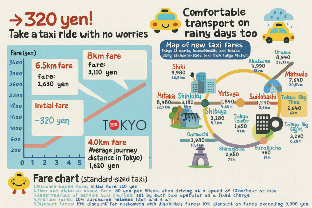 tokyo taxi fare